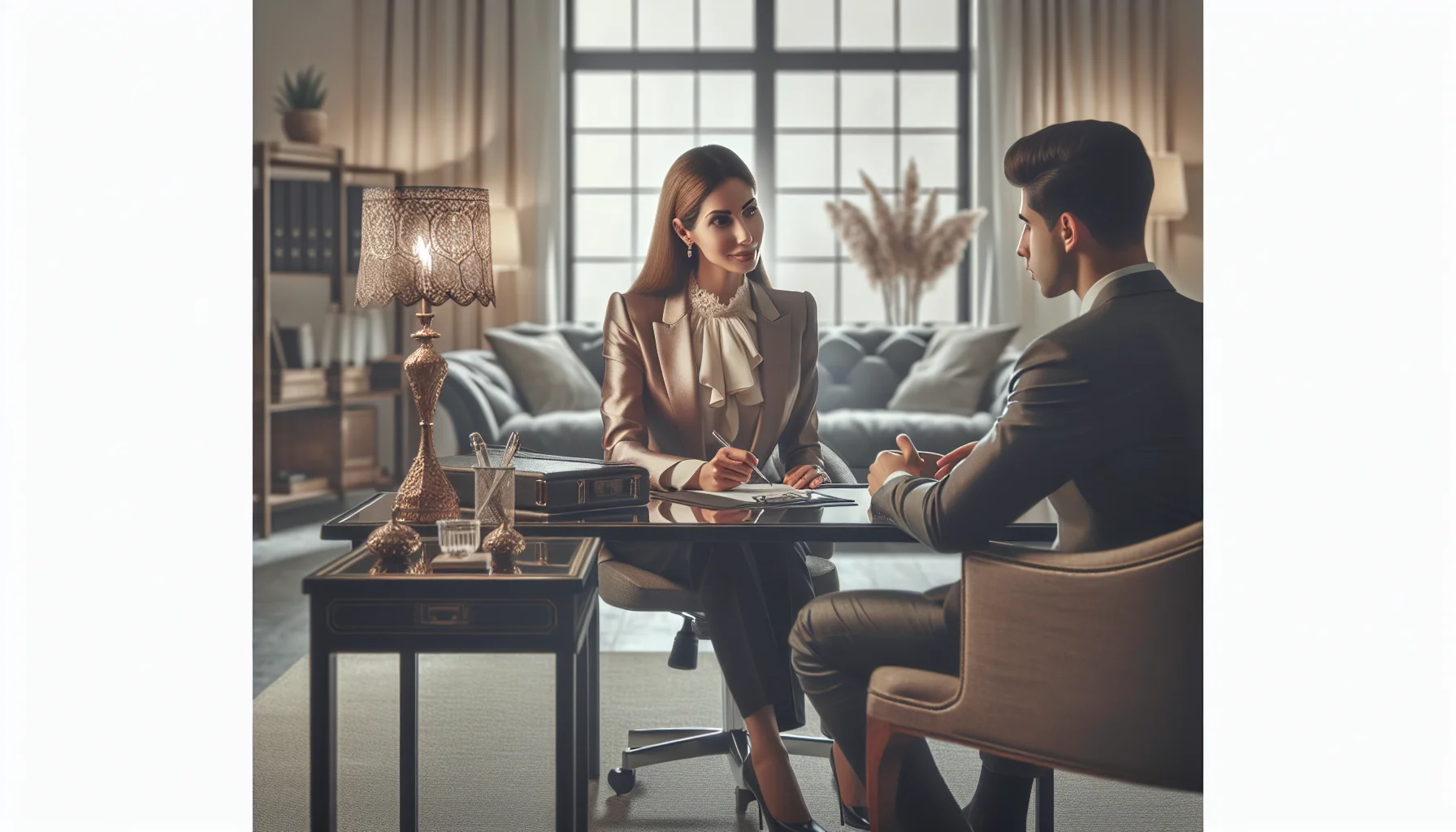 Bureau d'une agence matrimoniale professionnelle