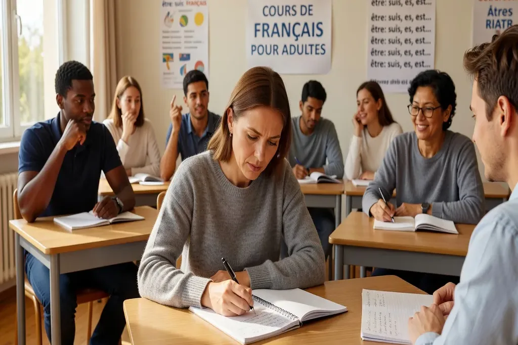 Cours de français pour une femme russe en France