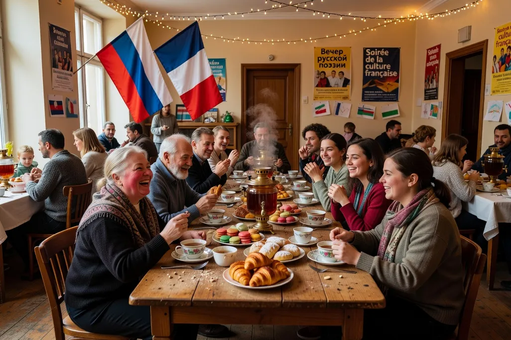 Association culturelle russophone d’Île-de-France lors d’un événement communautaire