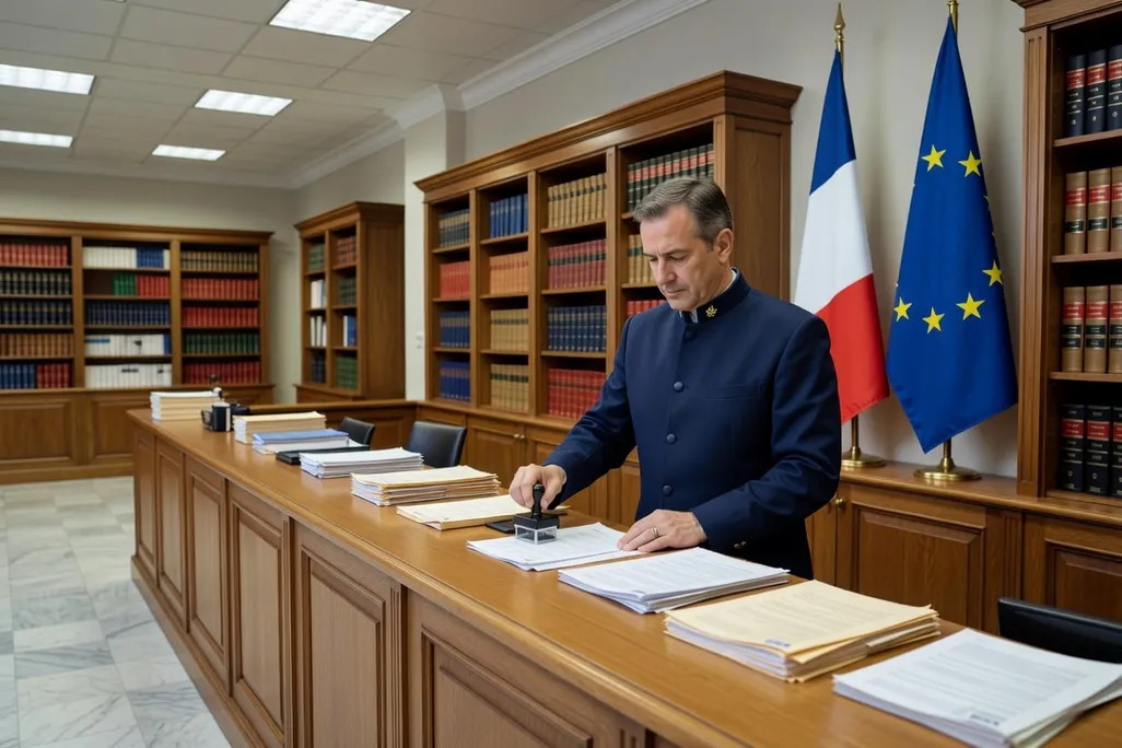 Dossier de transcription consulaire avec actes de mariage et traductions assermentées