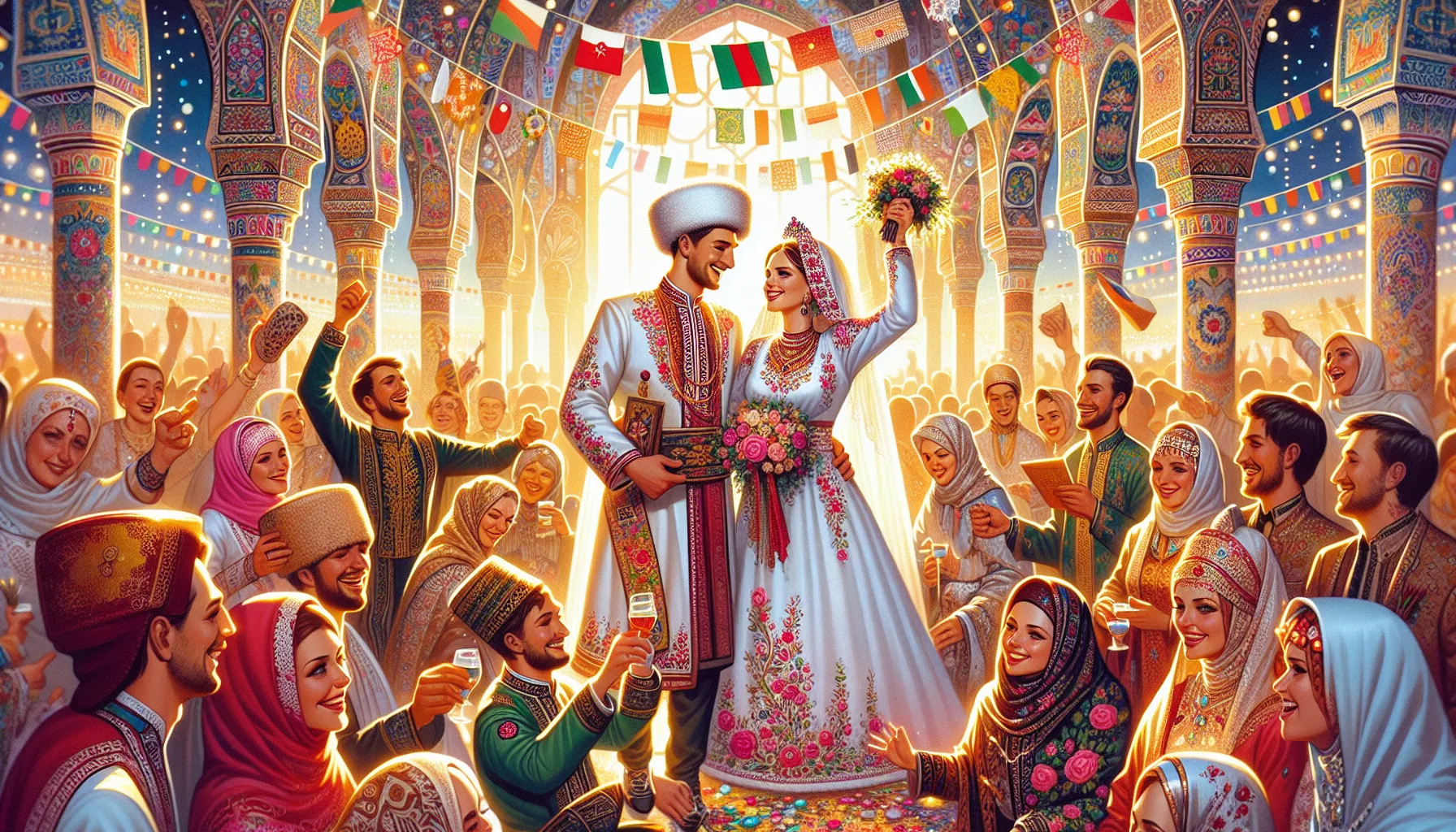 Mariage multiculturel entre une femme bielorusse et un homme marocain