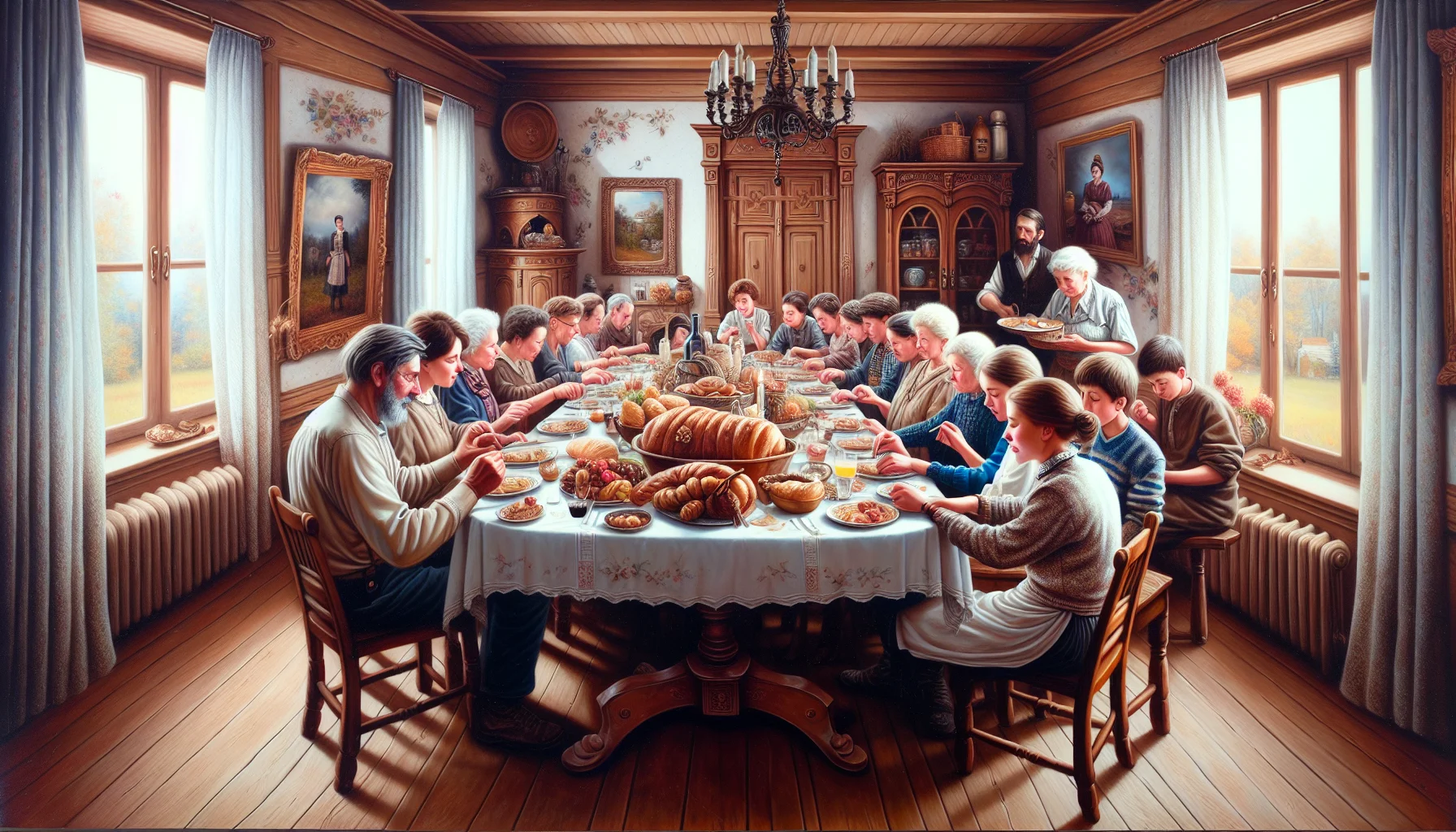 Scène familiale dans un parc français