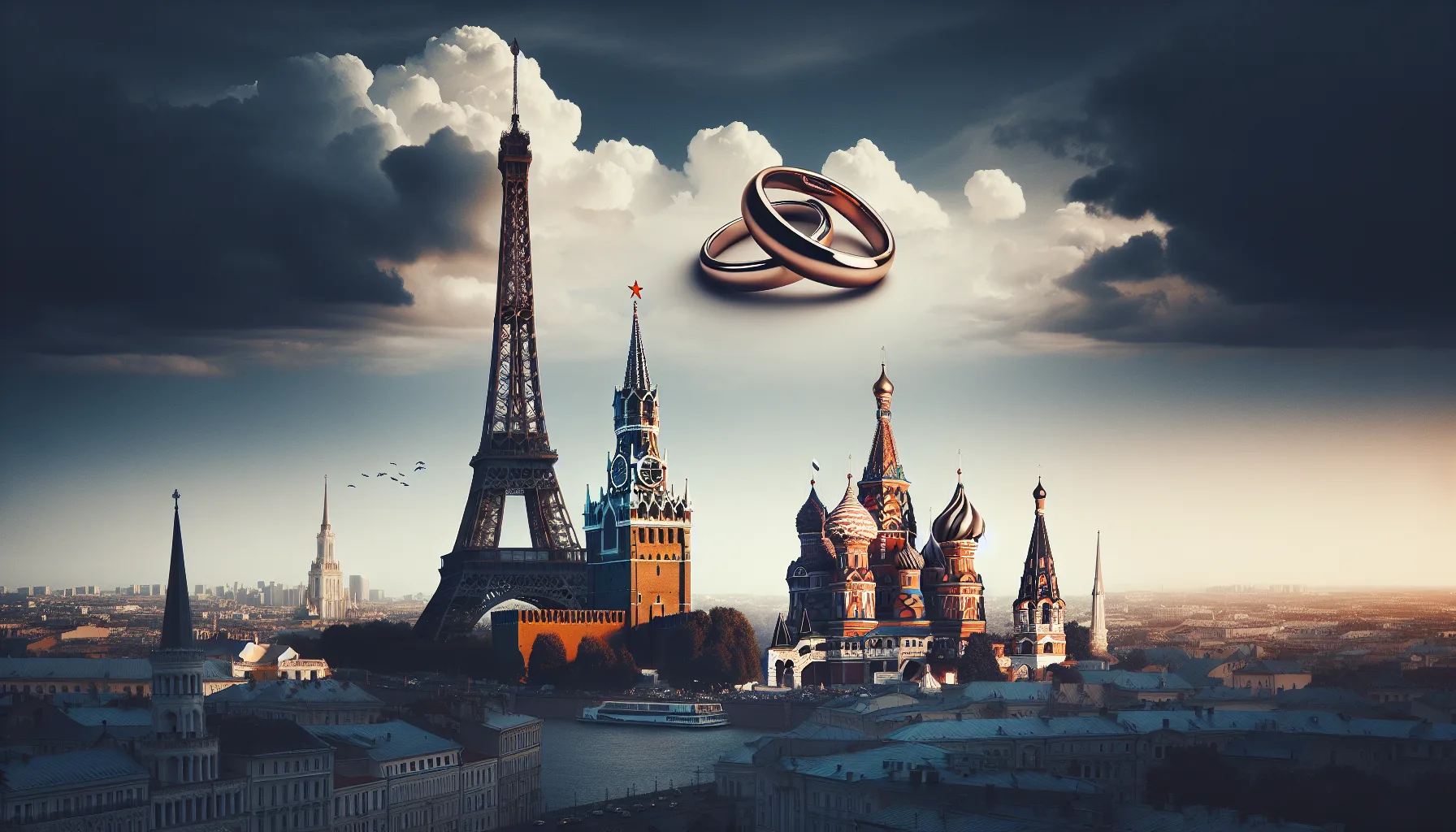 Symbole du mariage entre la Russie et la France