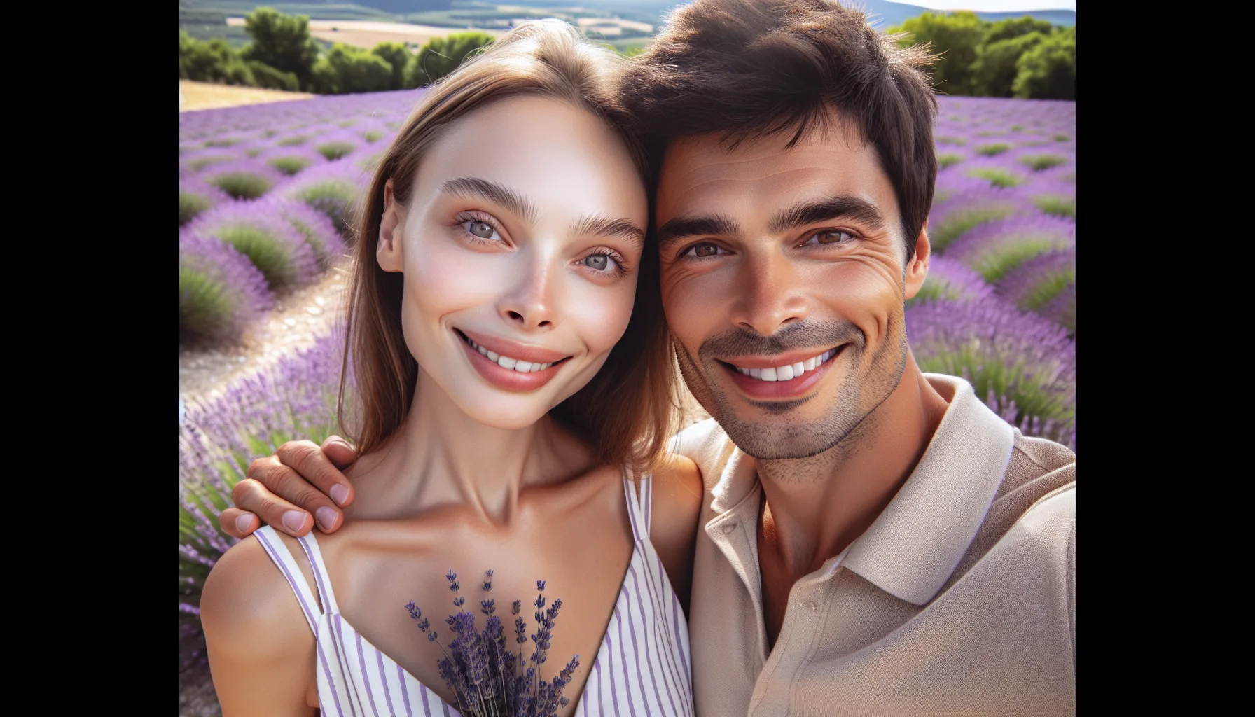 Femme russe et son mari francais profitant de la vie en Provence