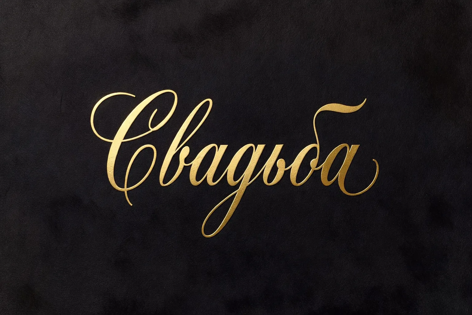 Lexique du mariage russe, mots russes calligraphiés et symboles nuptiaux
